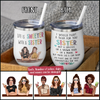 89Customized Life is Sweeter with a Sister (No straw included) Wine Tumbler