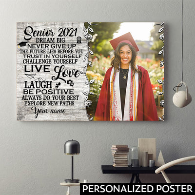 89Customized Personalized Poster Dream Big Senior 2021