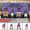 89Customized Welcome Foolish Mortals Dogs and Cats Personalized Doormat