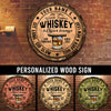 89Customized Cigar & Whiskey lounge turn over a new leaf Customized Wood Sign