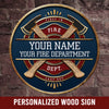 89Customized Personalized Firefighter Wood Sign