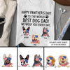 89Customized Happy Pawther's day to the world best dog dad we woof you every day 4th of July Customized Shirt