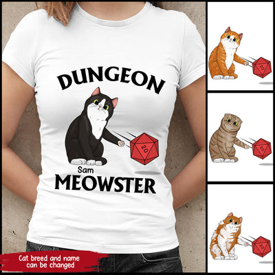 89Customized Dungeon Meowster funny cat personalized shirt