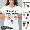 89Customized Rockin' the Dog Mom life Dog Mom Furever Dog Lovers TShirt