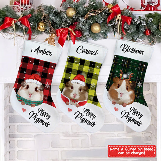 89Customized Merry Pigmas Guinea Pig Lovers Personalized Christmas Stocking