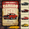 89Customized Classic American Muscle Camaro Personalized Metal Sign