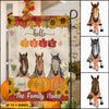 89Customized Horses Hello Fall Personalized Garden Flag