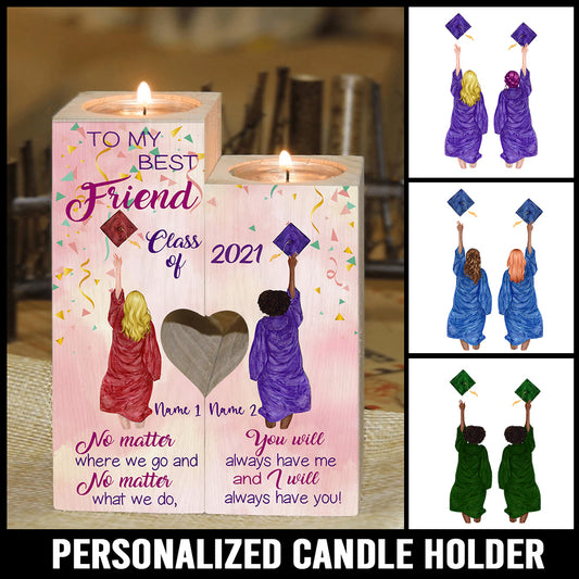 89Customized Candle Holder To My Best Friend Graduate