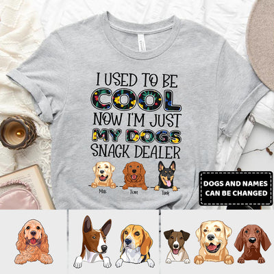 89Customized Used To Be Cool Now My Dog Snack Dealer Personalized Shirt