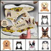 89Customized Sunflower Pattern Dog and Cat Customized White Air JD13 Shoes