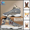 89Customized Fur Mama Dog Leopard Pattern Customized White Air JD13 Shoes