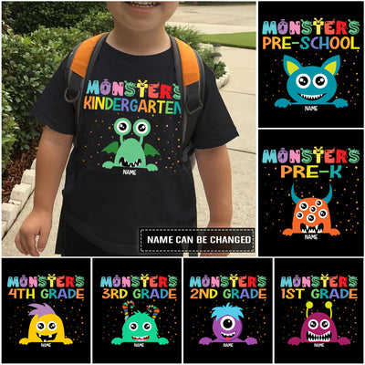 89Customized Monsters Kindergarten personalized youth t-shirt