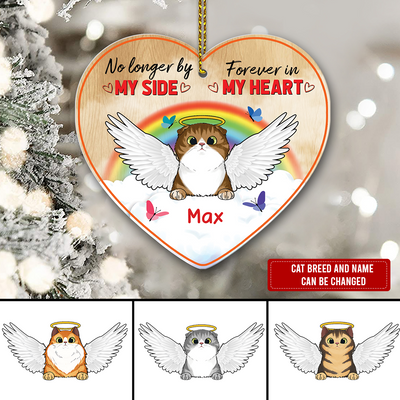 89 Customized No longer by my side Forever in my heart-Personalized Ornament