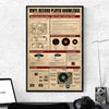 Vinyl Record Player Knowledge Poster