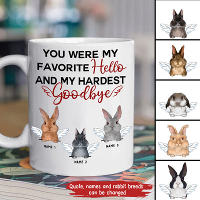 89Customized Forever in my heart Rabbit Lovers Personalized Mug
