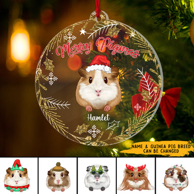 89Customized Merry Pigmas Personalized Ornament
