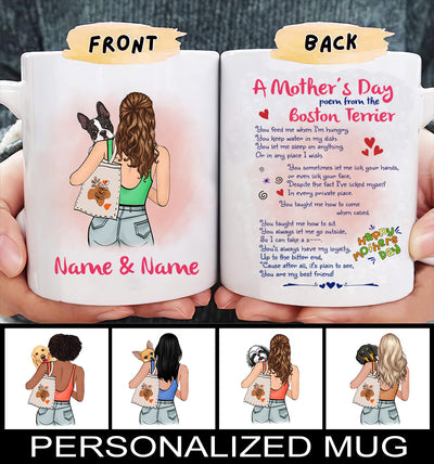 89Customized Personalized Mug Dog Mom Happy Mother's Day