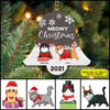 89Customized Meowy Christmas Personalized Ornament