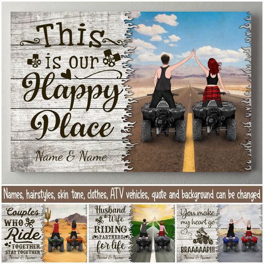 89Customized ATV Couple Horizontal Poster