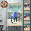 89Customized Snowboarding Father and Kid Personalized Personalized Poster
