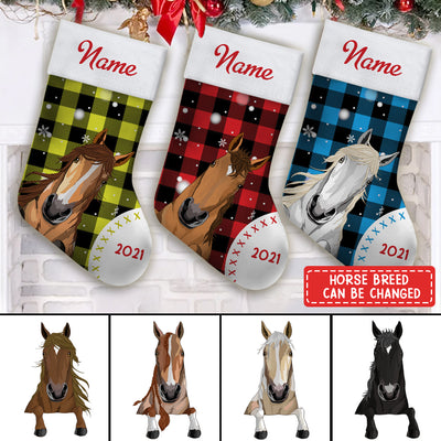 89Customized Christmas lovely horse Personalized Christmas Stocking