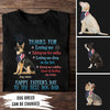 89Customized Happy father's day to the best dog dad Customized Shirt