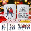 89Customized I'd Walk Through Fire For You Sister Personalized Mug