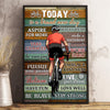 Stay strong cycling Poster