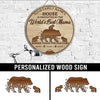 89Customized Personalized Wood Sign Family World's Best Mama Bear