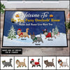 89Customized Welcome to The Tiny Furry Overlords' House Personalized Doormat