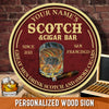 89Customized great men drink scotch and smoke cigars personalized wood sign
