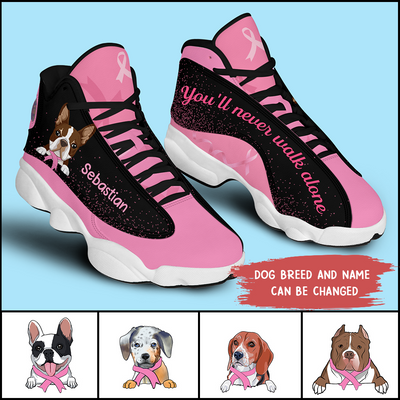 89Customized You'll never walk alone dog personalized Air JD13 shoes