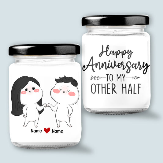 89Customized Anniversary Funny Couple Personalized Candle