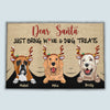 89Customized Dear Santa Just Bring Wine And Dog Treats - Personalized Doormart