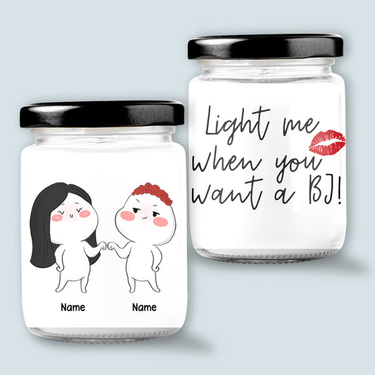 89Customized Funny and Naughty Gift for Him Gift for Her Couple Personalized Candle