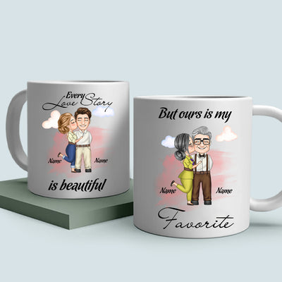 89Customized From our first kiss till your last breath Up Couple Personalized Mug