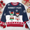 89Customized Rabbit Mom/ Dad Personalized Ugly Sweater