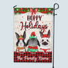 89Customized Hoppy Holiday Rabbit Christmas Personalized Garden Flag