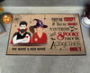 89Customized They're creepy & they're altogether ooky Customized Doormat