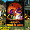 89Customized Happy Howloween Dogs Welcome Personalized Garden Flag