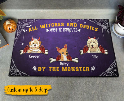 89Customized All Witches And Devils Must By The Monster Dogs Personalized Doormat
