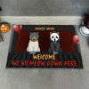 89Customized Welcome We all meow down here Doormat