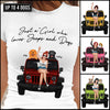 89Customized 89Customized Just A Girl Who Loves Her Jeep And Her Dogs Personalized Shirt