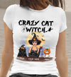 89Customized Crazy Cat Witch Shirt Customized Shirt