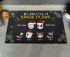 89Customized We believe in Sandy Claws personalized doormat
