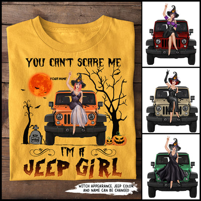 89Customized You Can't Scare Me I'm A Jeep Girl Personalized Shirt