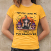 89Customized You can't scare me I have two daughters tshirt