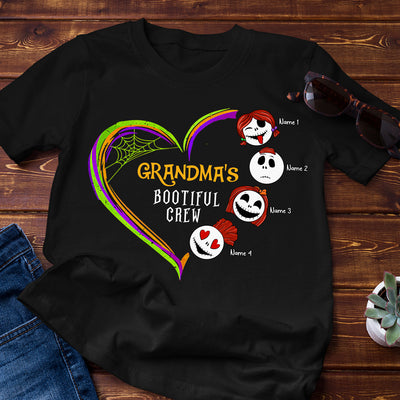 89Customized Grandma's bootiful crew heart halloween 3 personalized shirt
