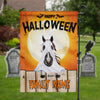 89Customized Happy Halloween Horses Personalized Garden Flag