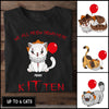 89Customized We all meow down here Kitten Shirt